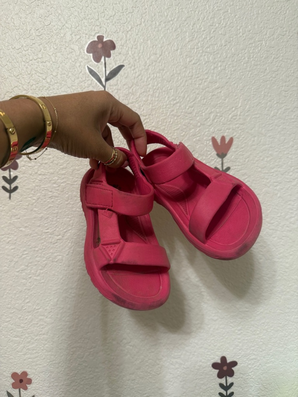 Teva Kids Pink Adjustable Strap Sandals